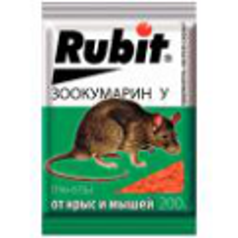 Rubit/Рубит Отрава от крыс и мышей Зоокумарин+ ГРАНУЛЫ 200г(30)