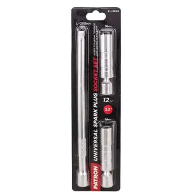 Набор торцевых головок для свечей зажигания 3/8''12гр PATRON P-H304S