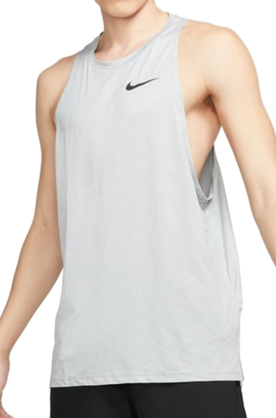 Мужская теннисная футболка Nike Dri-Fit Trap Tank HPR Dry M - particle grey/grey fog/heather/black
