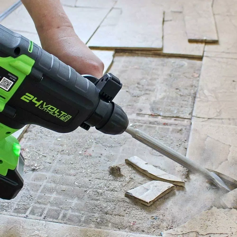 Перфоратор аккумуляторный Greenworks GD24SDS2 3803007, без аккумулятора