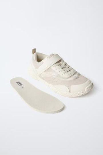 ZARA КРОССОВКИ BAREFOOT, ЭКРЮ