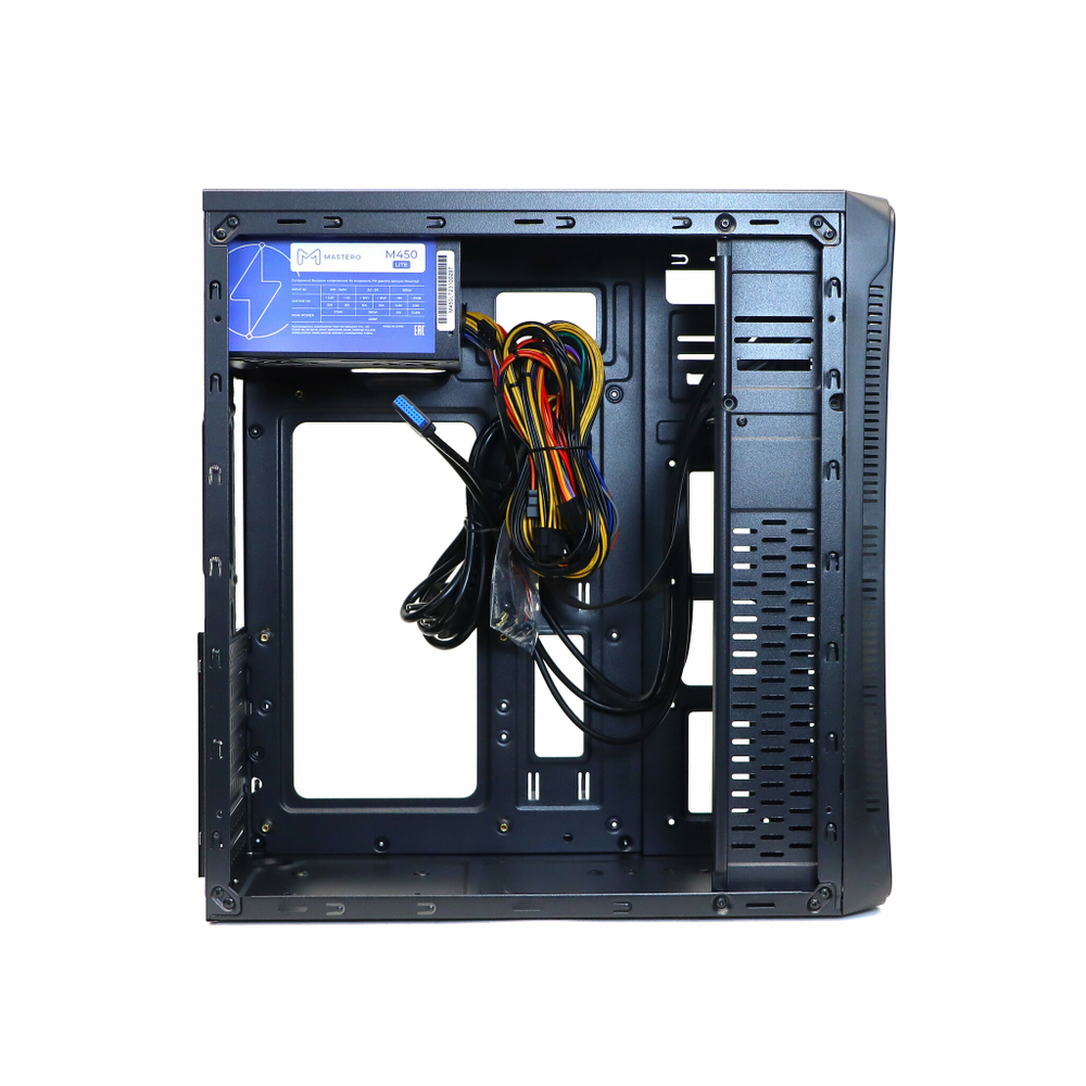Корпус Mastero A-01, БП:450W, ATX, чёрный, 1xUSB2, 2xUSB3 (MST-A-01-450W-B)