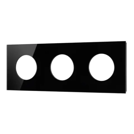 Рамка стеклянная FRM-GLARE-GC-3-BK (Arlight, -)
