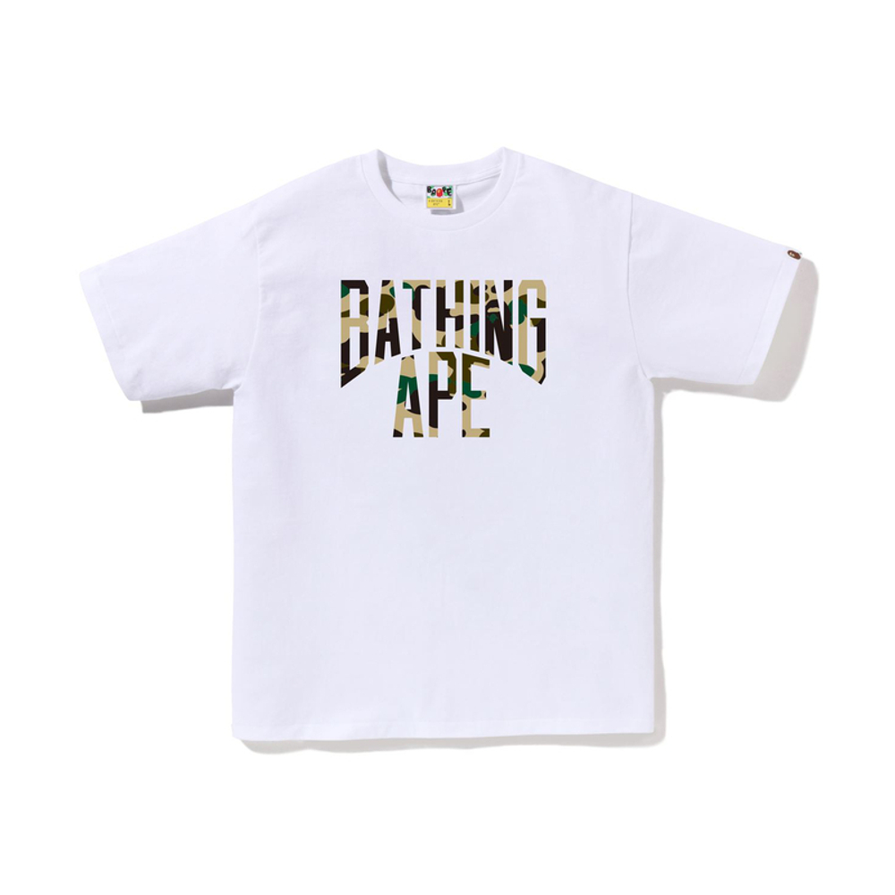 A Bathing Ape 1st Camo Nyc Logo Tee белый