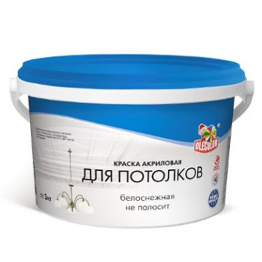 Краска водно-дисперсионная для потолков 7,0кг OLECOLOR