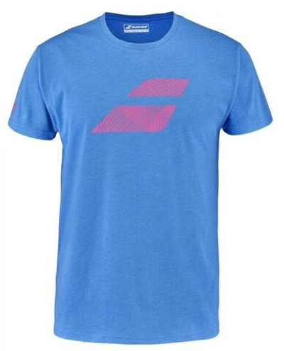 Мужская теннисная футболка Babolat Exercise Big Flag Tee Men - french blue heather