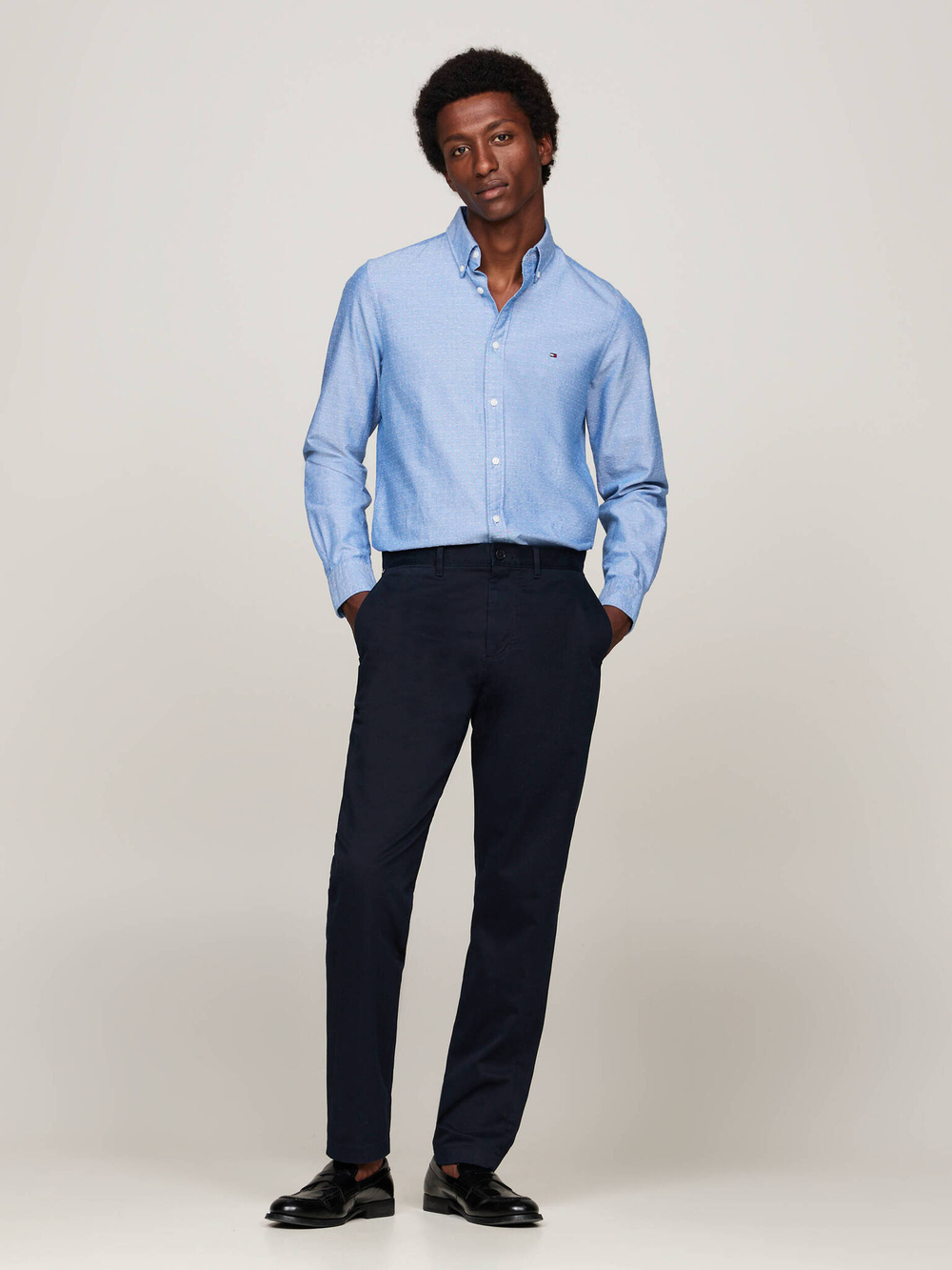 Рубашка OXFORD Tommy Hilfiger - голубой(MW0MW35769)