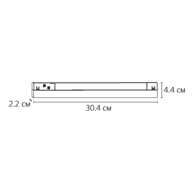 Магнитный трековый светильник Arte Lamp LINEA A4662PL-1BK, 1хLED