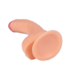 Телесный фаллоимитатор 18см с присоской ToyFa RealStick Nude 582002