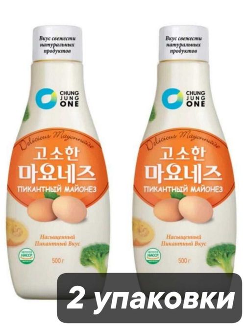 Майонез Daesang Mayonnaise Пикантный 500 г, 2 шт