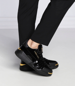 Кожаные кроссовки Giuseppe Zanotti - черный(RU20063)