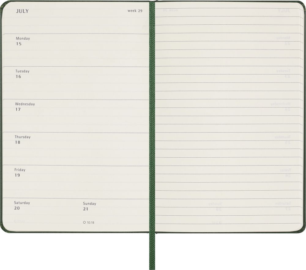 Еженедельник Moleskine WKNT Pocket (DHK1512WN2Y24) 2