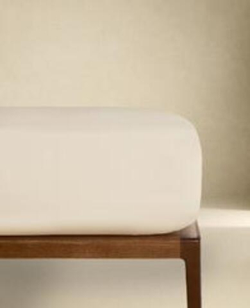ZARA HOME (300 НИТЕЙ) ПРОСТЫНЯ НА РЕЗИНКЕ ИЗ САТИНА | ВЫСОТА 40 СМ, БЕЖЕВЫЙ