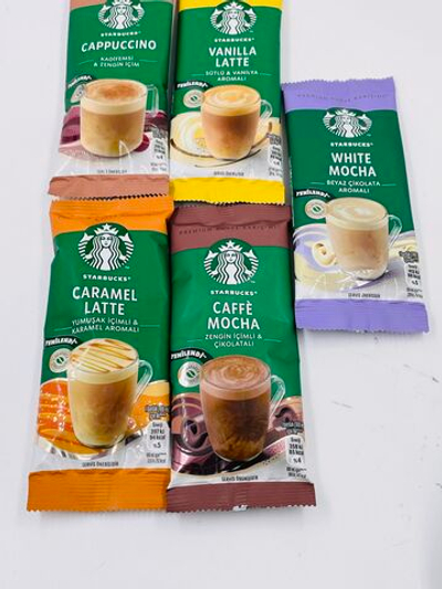 Starbucks кофе растворимый ассорти 5 вкусов, 5 саше-пакетиков, 108.5 г (Турция)
