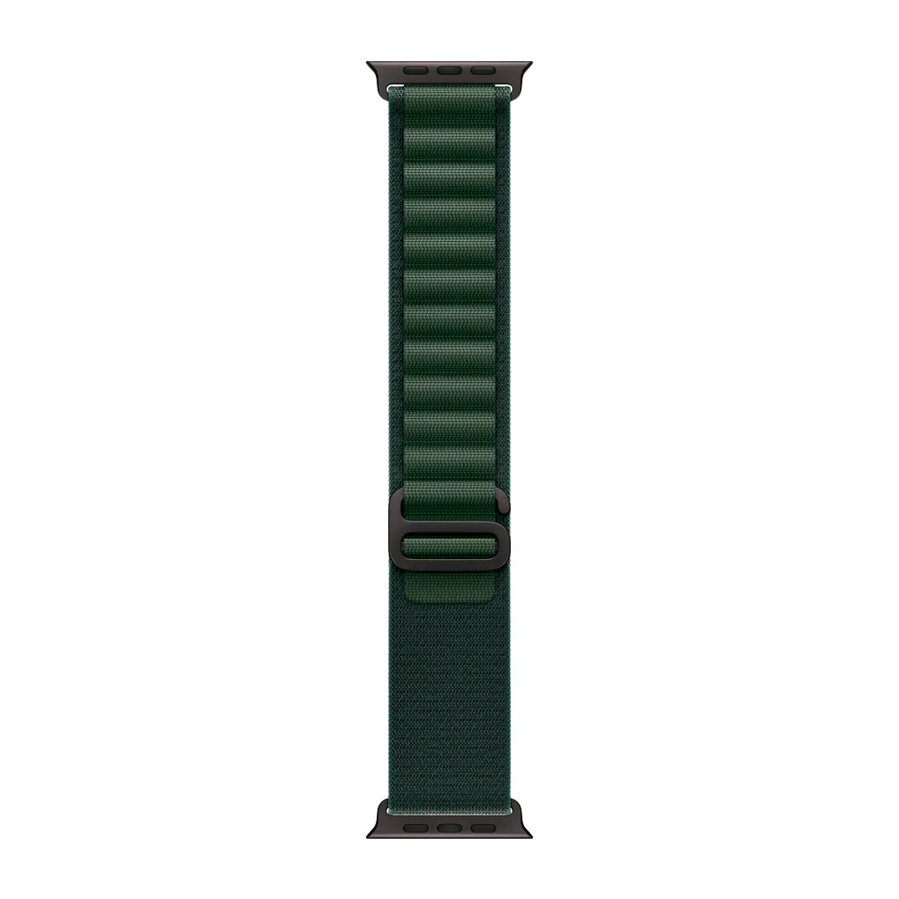 Умные часы Apple Watch Ultra 2 (2024) GPS + Cellular, 49mm, Black Titanium Case with Dark Green Alpine Loop S, (Темно-зеленый)