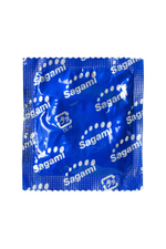 Фиолетовые презервативы Sagami 6 FIT V с волнообразной текстурой - 12 шт. (Цвет: фиолетовый)