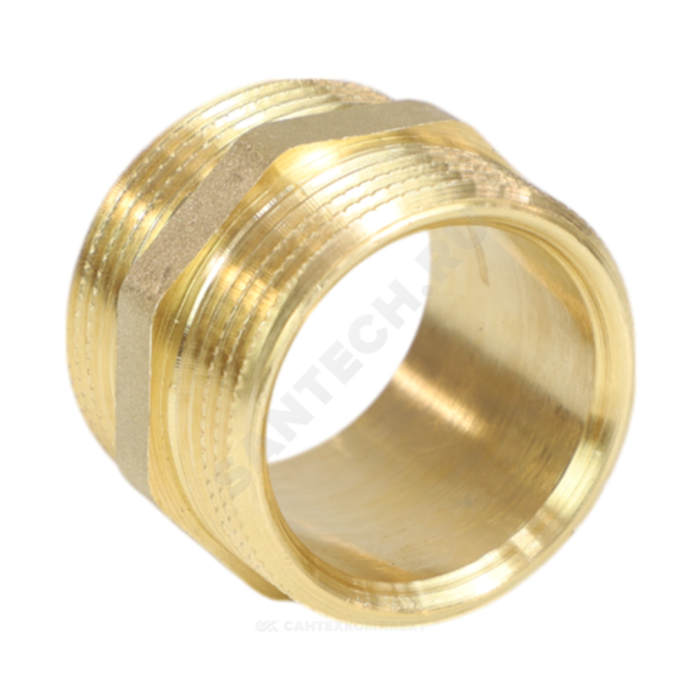 Ниппель латунь Ду 15 (1/2") НР LD LD.65.501.15