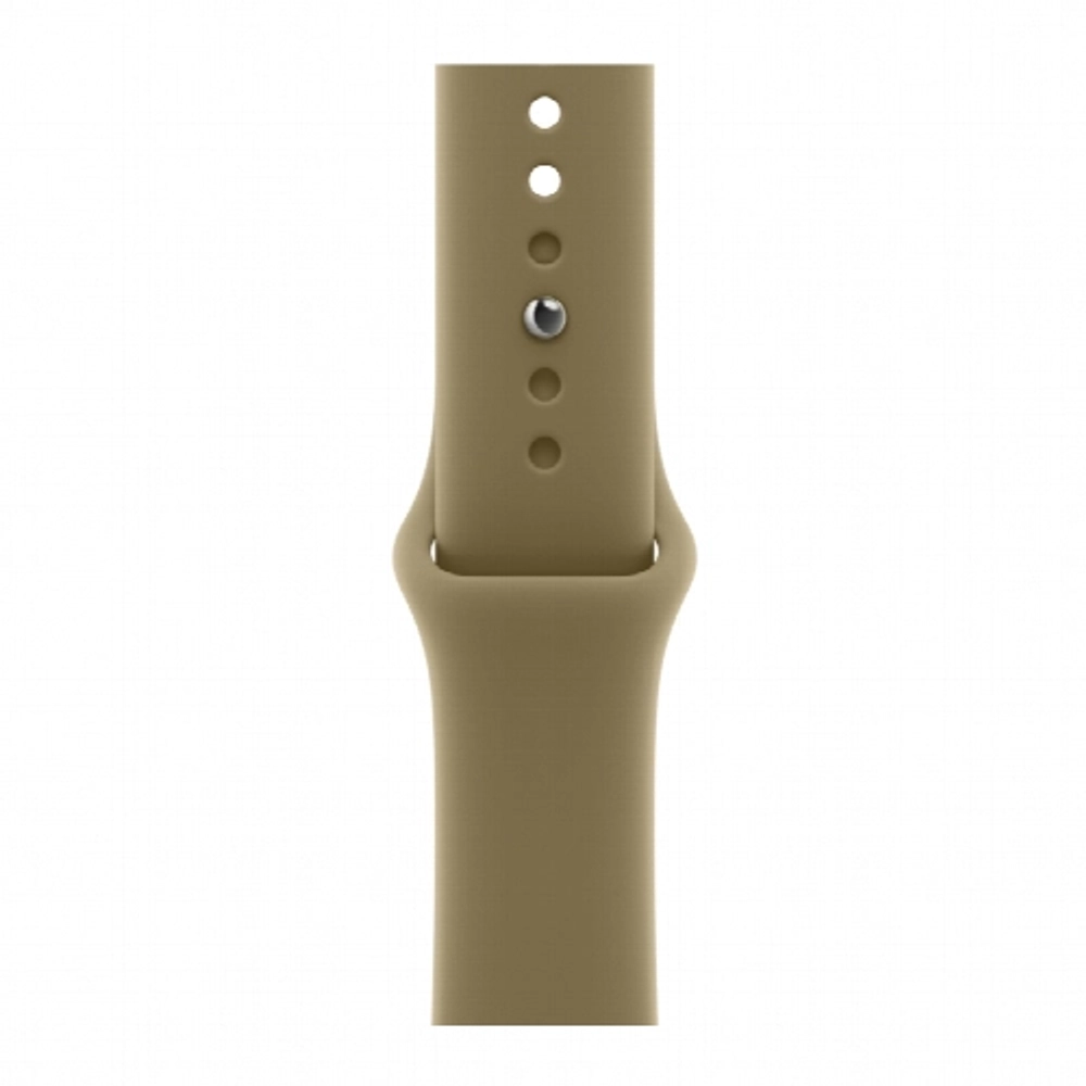 Apple Watch S12 42 mm Dark Bronze Aluminum Case | Olive Sport Band, M/L