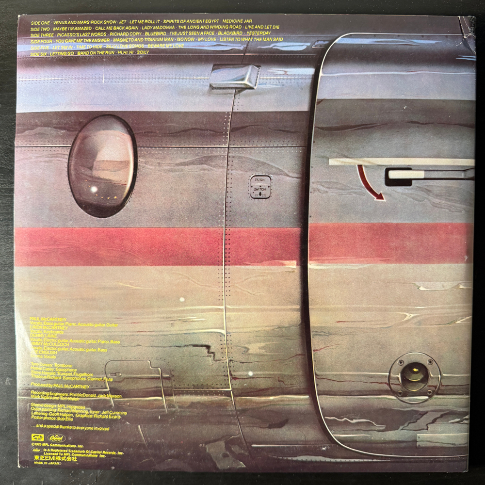 Wings – Wings Over America 3LP (Япония 1977г.)