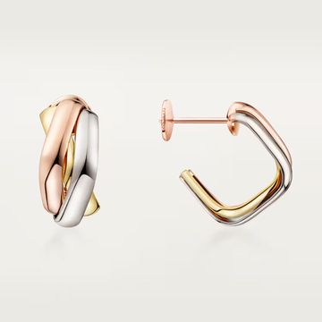 Серьги Cartier Trinity, cushion-shaped