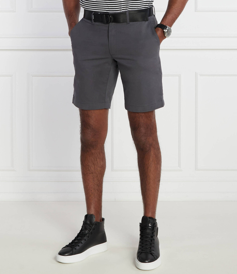 Шорты + пояс MODERN TWILL Calvin Klein - графитовый(K10K111788)
