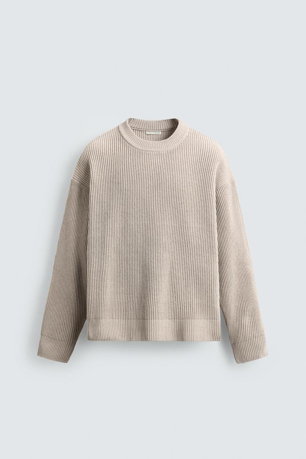 ZARA СВИТЕР СВОБОДНОГО КРОЯ, ЭКРЮ