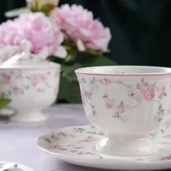 Чайная пара 200 мл d 9,3 см h7,3 см La Vie En Rose Noble [6]