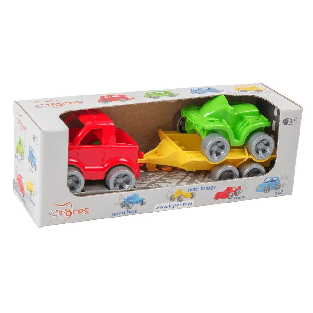 Набор авто "Kid cars Sport" 3эл. (Пикап + квадроцикл) (Тигрес)
