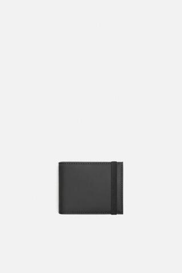 ZARA ПРОРЕЗИНЕННЫЙ КОШЕЛЕК, ЧЕРНЫЙ