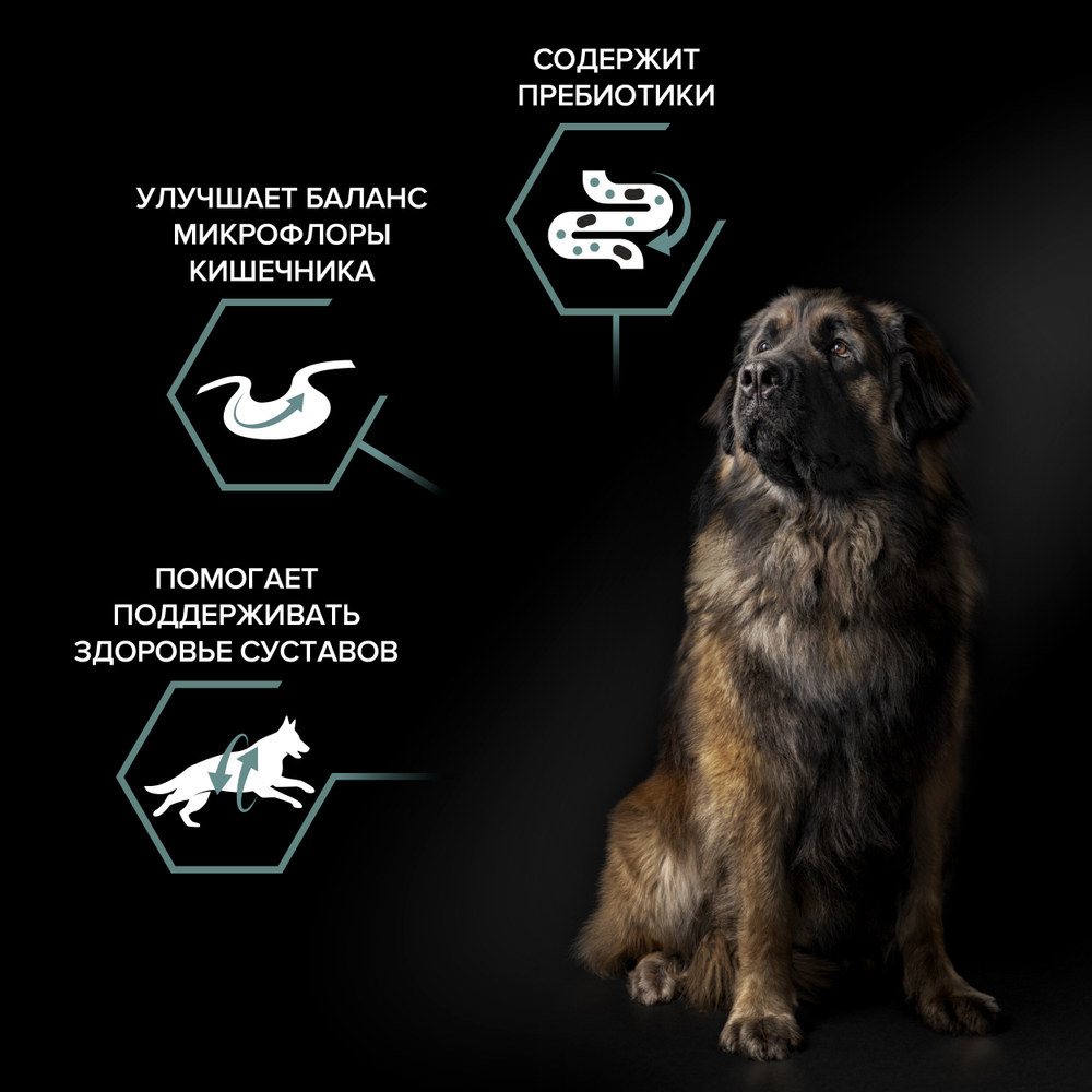 Сухой корм PRO PLAN SENSITIVE DIGESTION для собак крупных пород с мощным телосложением с чувствительным пищеварением ягненок 14 кг