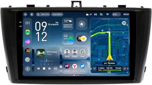 Магнитола для Toyota Avensis T270 2008-2015 (рамка черная) - Teyes CC4-PRO монитор 9.5" 2K QLED на Android 13, Быстрейшая, Snapdragon 778G, ИИ, CarPlay, DSP, 4G SIM-слот
