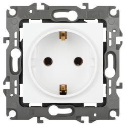 Розетка ЭРА Серия 12 12-2101-01М 2P+E Schuko 16А-250В белый матовый | Эра 12