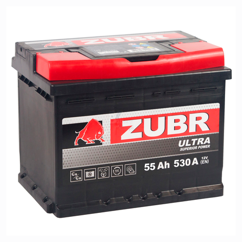 Аккумулятор ZUBR Ultra (55Ah, 530A, R+) ZU550