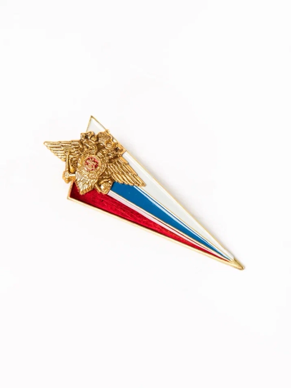 Угол с орлом МВД (металлический) малый