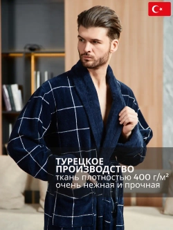 Махровый мужской халат