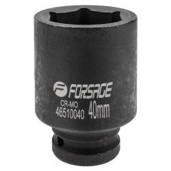 Головка ударная глубокая 40мм (6гр.), 3/4'' Forsage F-46510040