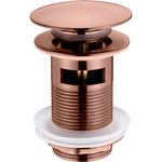 Слив для раковины Boheme 612/2-BRB BRUSHED BRONZE, click-clack, с переливом