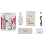 Мраморно-белый бесконтактный стимулятор для клитора Womanizer Classic 2 Marilyn Monroe White Marble WZ222SG2