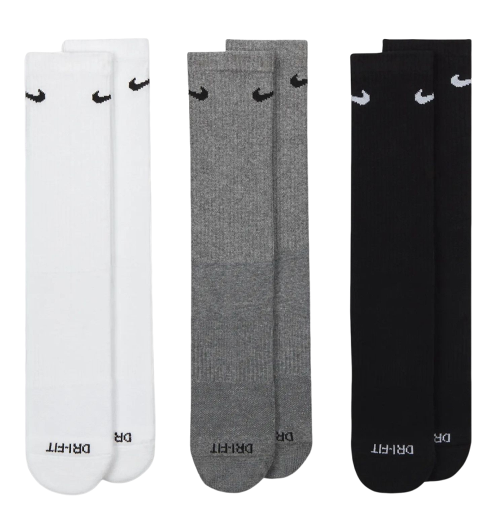 Теннисные носки Nike Everyday Plus Cushioned Training Crew Socks 3P - разноцветный