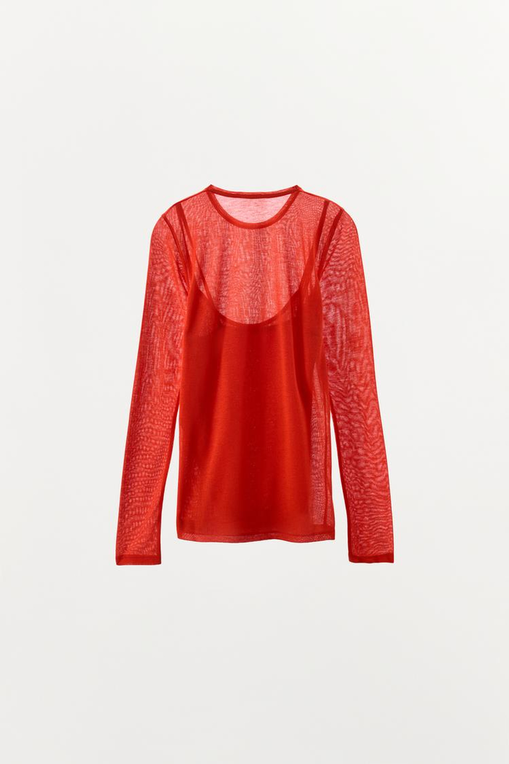 ZARA ДВОЙНАЯ ФУТБОЛКА, КРАСНЫЙ