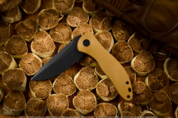 Нож Civivi Synergy3 C20075D-2 сталь Nitro-V Black Stonewashed рукоять Tan G10