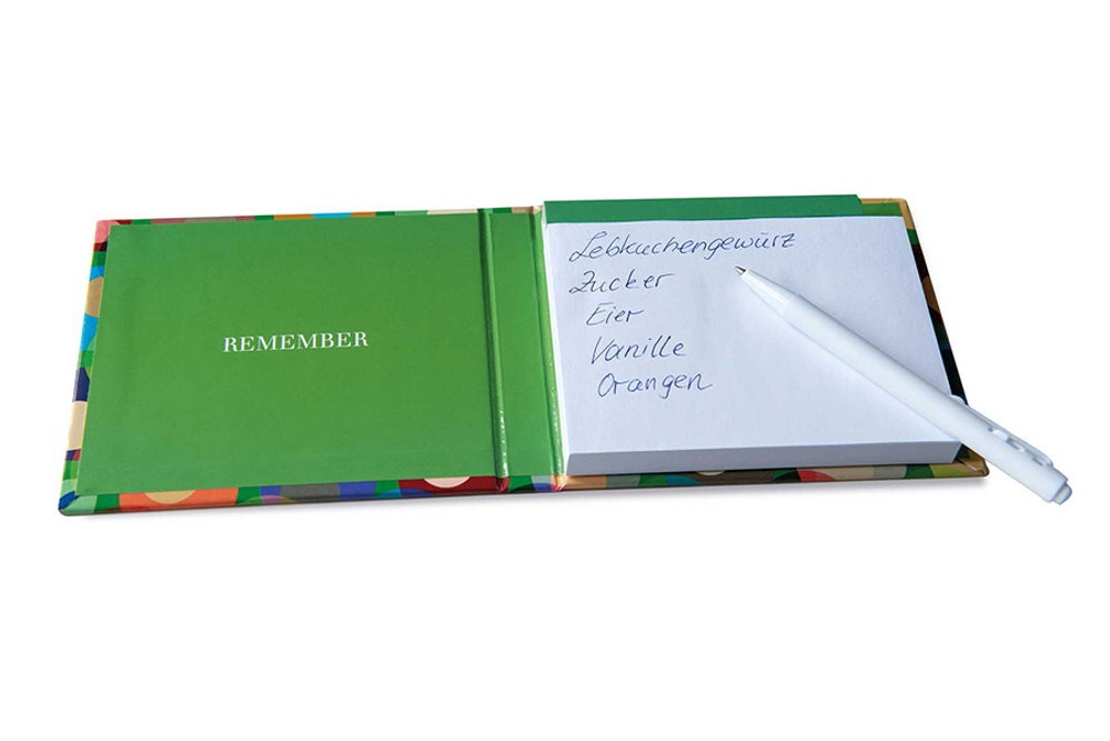 Блок для записей с ручкой Confetti Remember