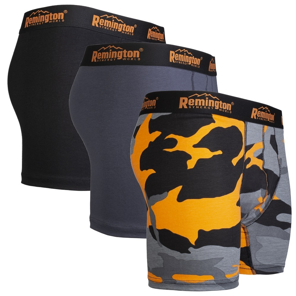 Мужские трусы боксеры Remington, набор 3 шт, микс серый 013 р. M