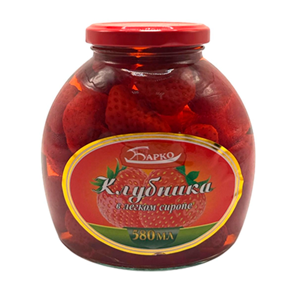 клубника Барко в сиропе 580мл ст/б (1х12)