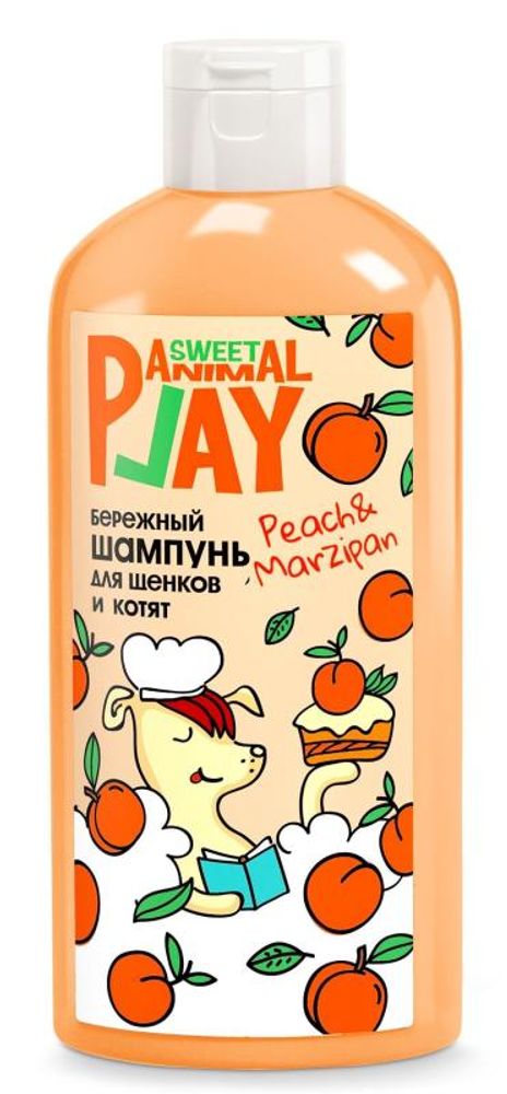 Шампунь Animal Play Sweet для щенков и котят Персиковый марципан (бережный) - 300 мл