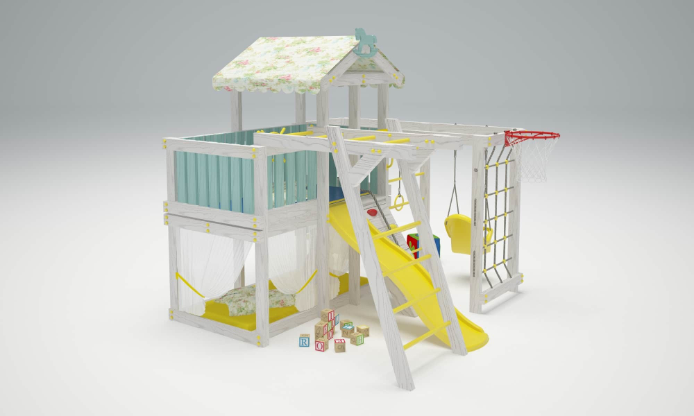Игровой комплекс из дерева"Baby - 5"