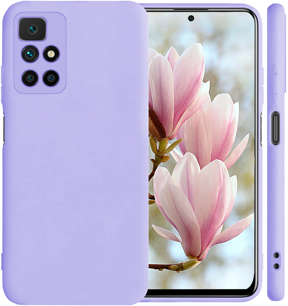 Мягкий Soft Touch чехол из силикона для REDMI 10 с бархатной подкладкой