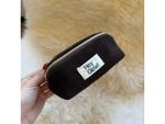 HEY GLOW Косметичка вельвет, велюр коричневый/молочный (мини )