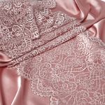 Кружево бельевое эластичное 240 мм / 25 метров, 40992, цв.003 розовый, Kruzhevo
