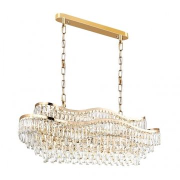 Подвесная хрустальная люстра 15*Е14 5073/15 золото Wayta Odeon Light